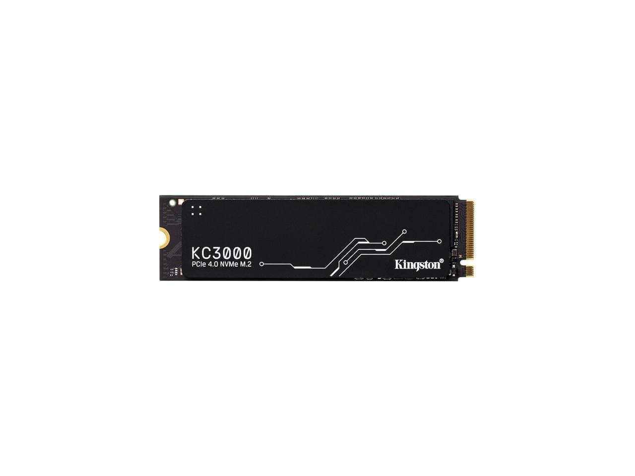 Kingston - KC3000 M.2 2280 512GB PCIe 4.0 x4 NVMe 3D TLC Internal Solid State Drive (SSD) SKC3000S/512G