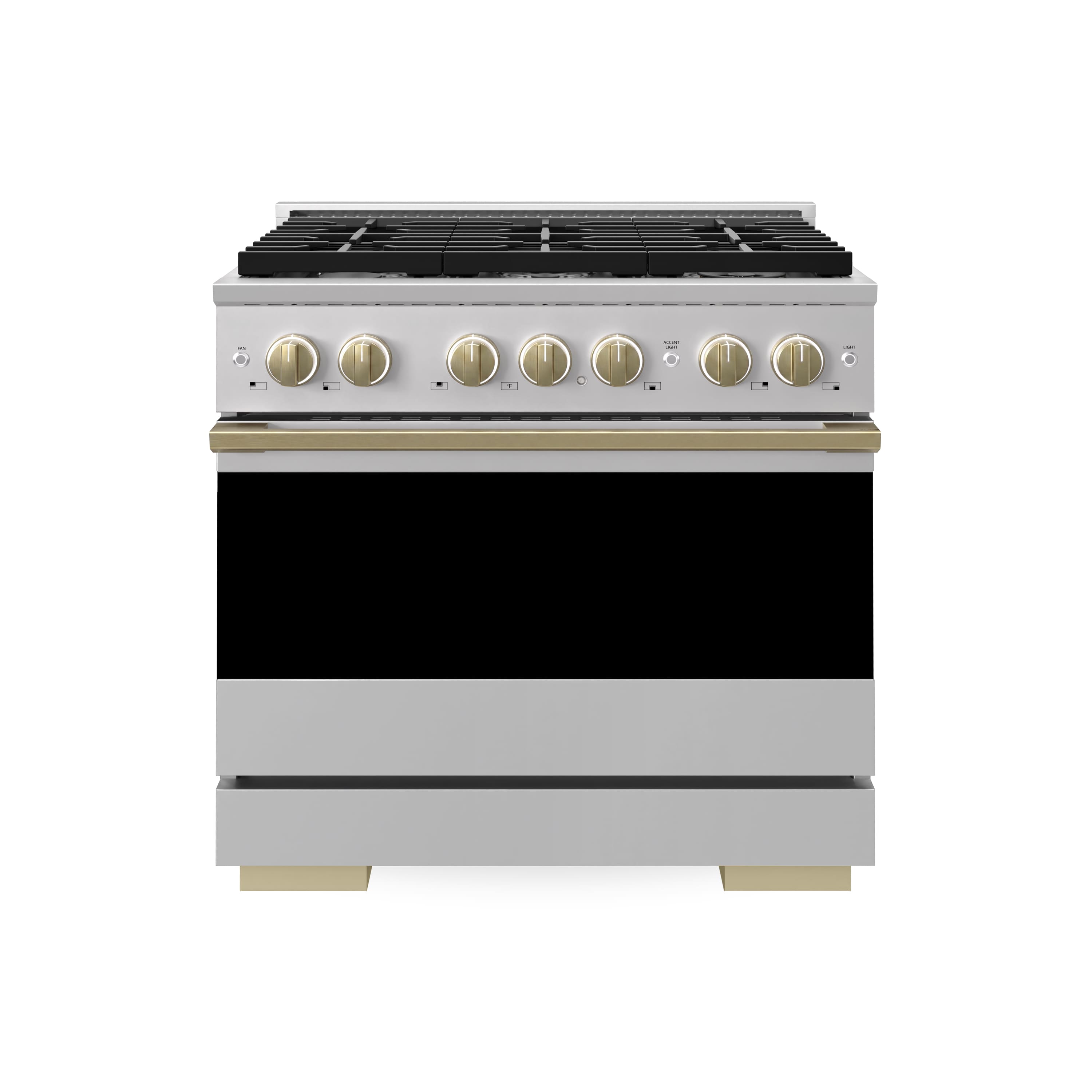 ZLINE - Autograph 36 in. 5.2 cu. ft. Marino Dual Fuel Freestanding Range w/ 6 Gas Burners & Convection Oven w/ Bronze Accents - Stainless Steel price history on PriceWatchPro