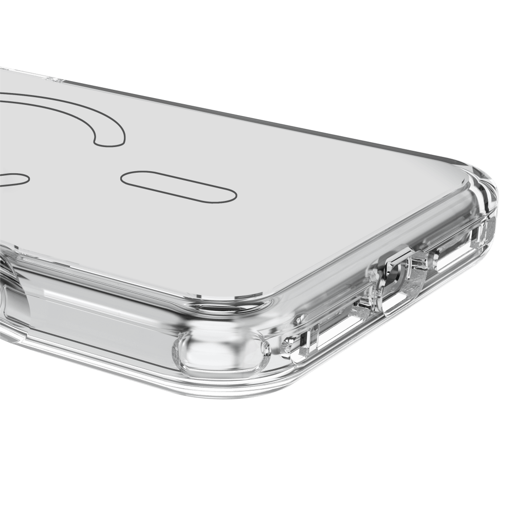 Alt View 3. Avana - Avana Glim Ice Series Case for MagSafe for iPhone 17 Pro Max - Clear/Mirror - Clear.