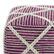 Alt View 14. Simpli Home - Cowan Square Pouf - Magenta and Natural.
