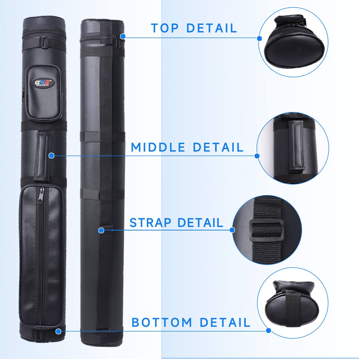 TOP DETAIL, MIDDLE DETAIL, STRAP DETAIL, BOTTOM DETAIL