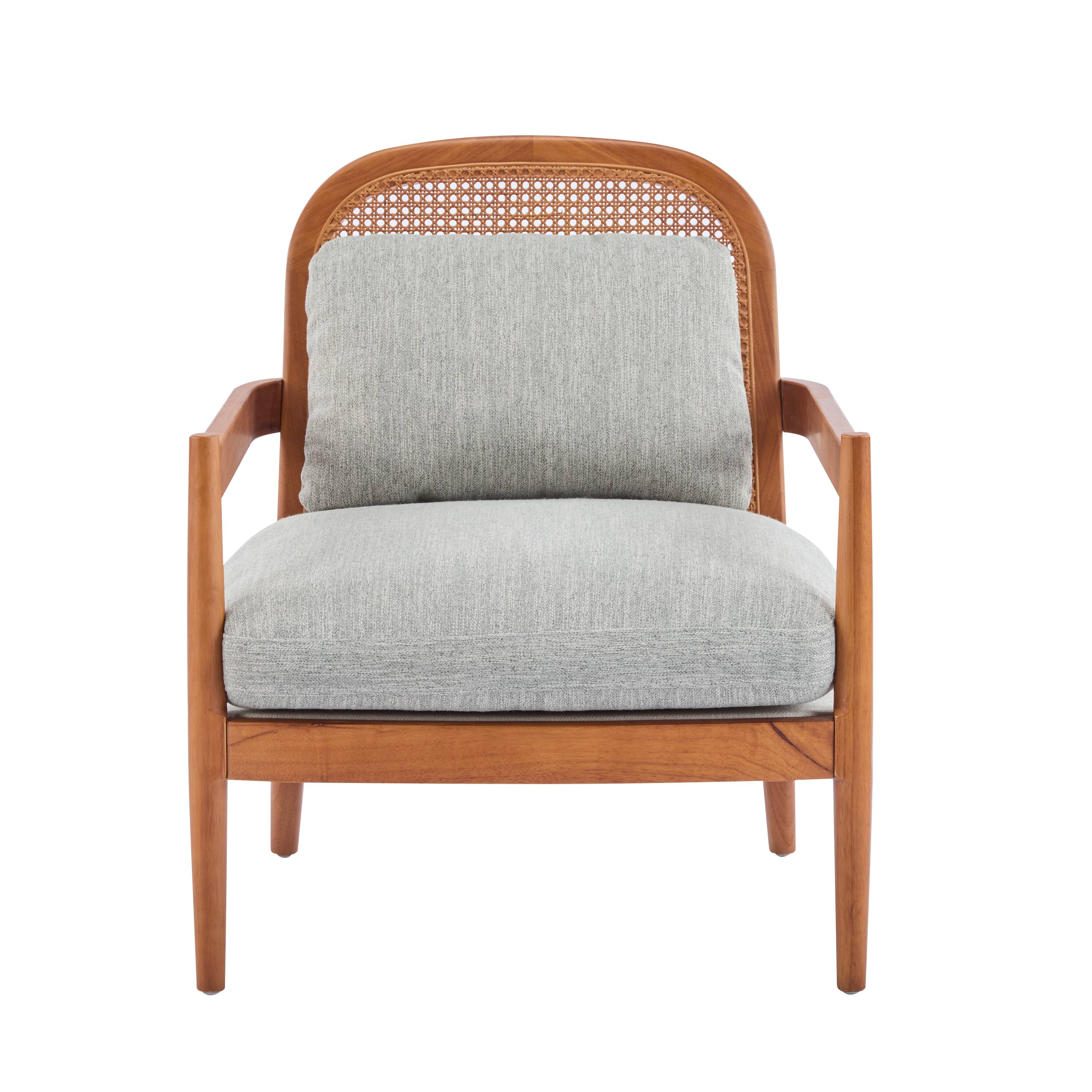 Alt View 8. APRILSOUL - MidCentury Modern Accent Chair Greyish Green Cushion Comfy Armchairs for Living Room Bedroom Reading Nook - Walnut.