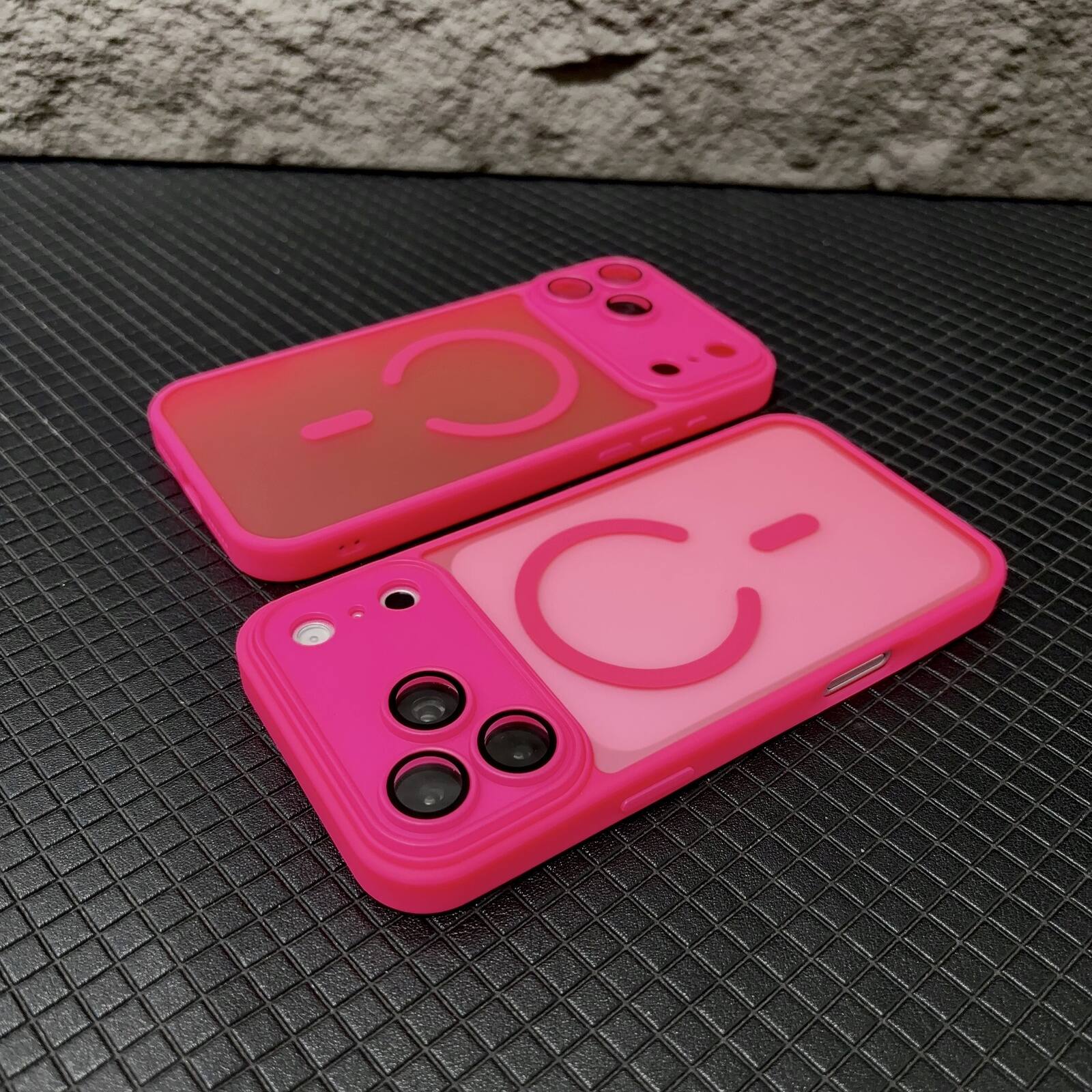 Front. UUCOVER - For Apple iPhone 17 Pro Magnetic Matte Case with Camera Lens Protector Compatible with MagSafe, Shockproof Slim Cover - Rose.