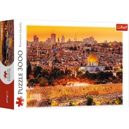 Trefl - Red 3000 Piece Puzzle - The roofs of Jerusalem / Fototeca
