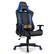 Front. Costway - Racing Massage Gaming Chair with Lumbar Support - Blue + Black.
