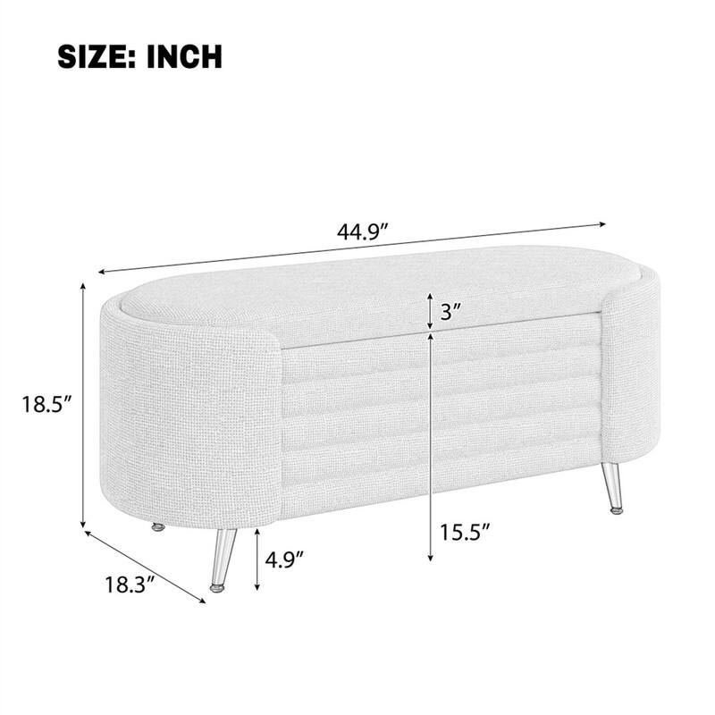 SIZE: INCH  
44.9" 3" 3" 18.5" 18.3" 4.9" 15.5"