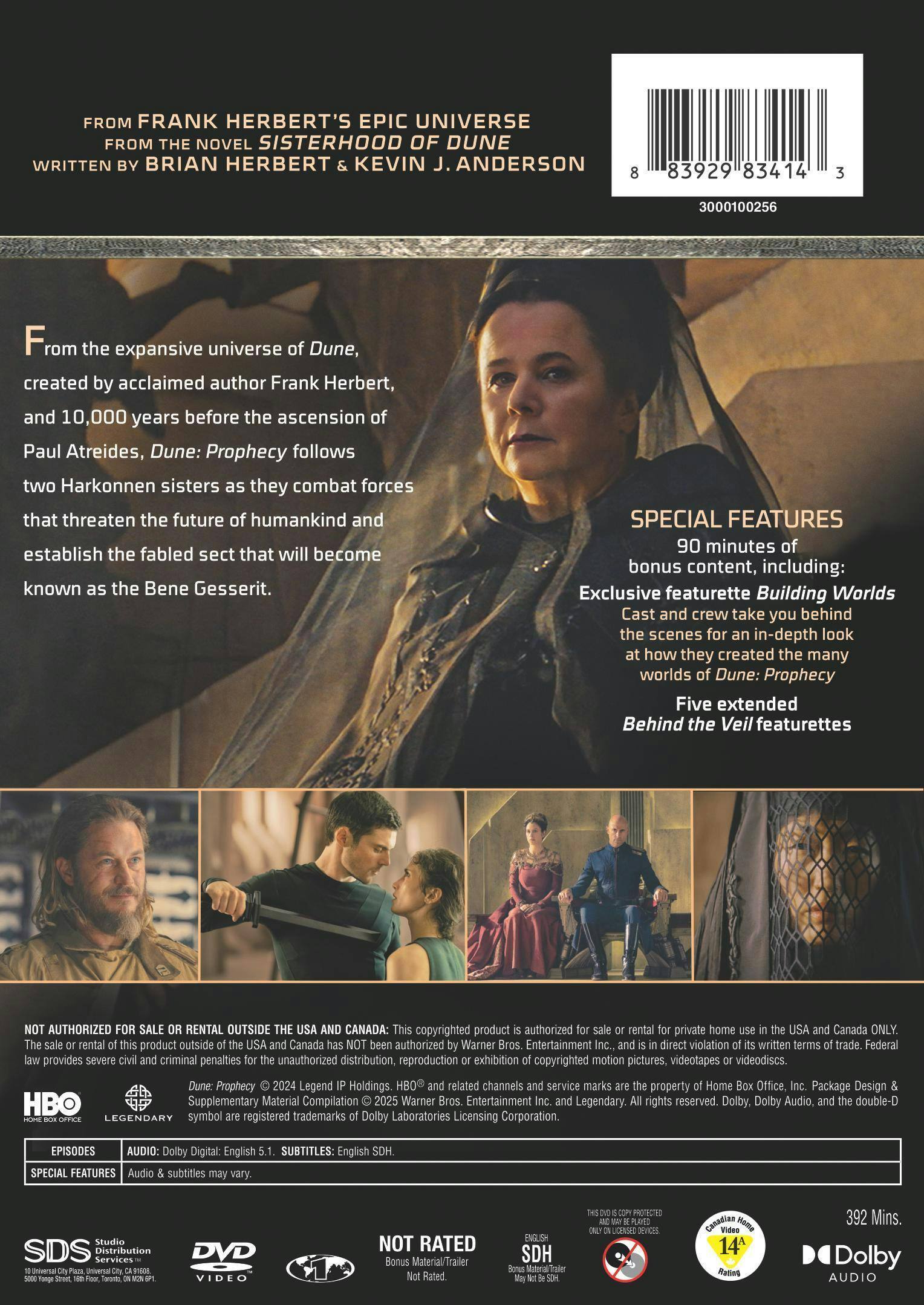 Back. Dune: Prophecy: The Complete First Season [DVD].