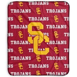 Pegasus - USC Trojans 50" x 60" Repeat Wordmark Fleece Blanket - Multicolor
