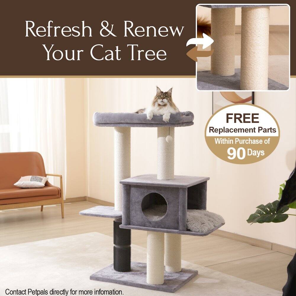 Refresh & Renew Your Cat Tree

FREE Replacement Parts Within Purchase of 90 Days

Contact Petpals directly for more information.