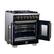 Alt View 3. Forno Appliances - 30 in. Wide 5 Burner Capriasca 4.32 Cu. Ft. Dual Fuel Range with French Door Design - Black.