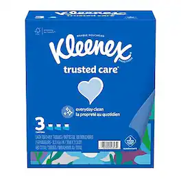 Kleenex - Standard Facial Tissue, 2-Ply, 160 Sheets/Box, 3 Boxes/Pack (54303)