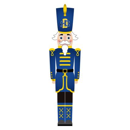Front. Fan Creations - South Dakota State Jackrabbits 46" Nutcracker Leaner - Multicolor.