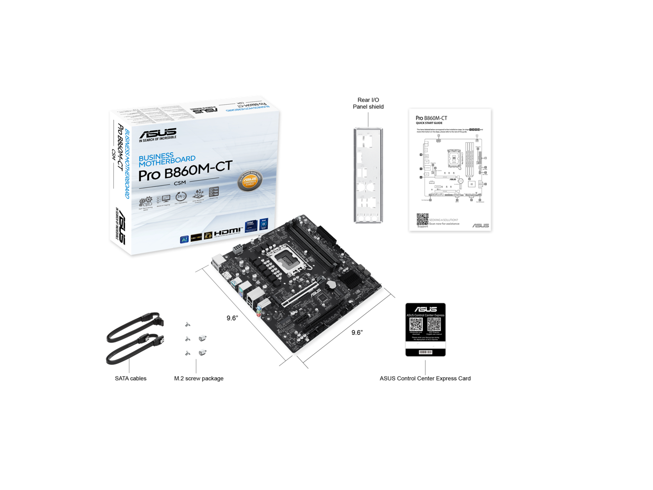 ASUS Pro B860M-CT BUSINESS MOTHERBOARD