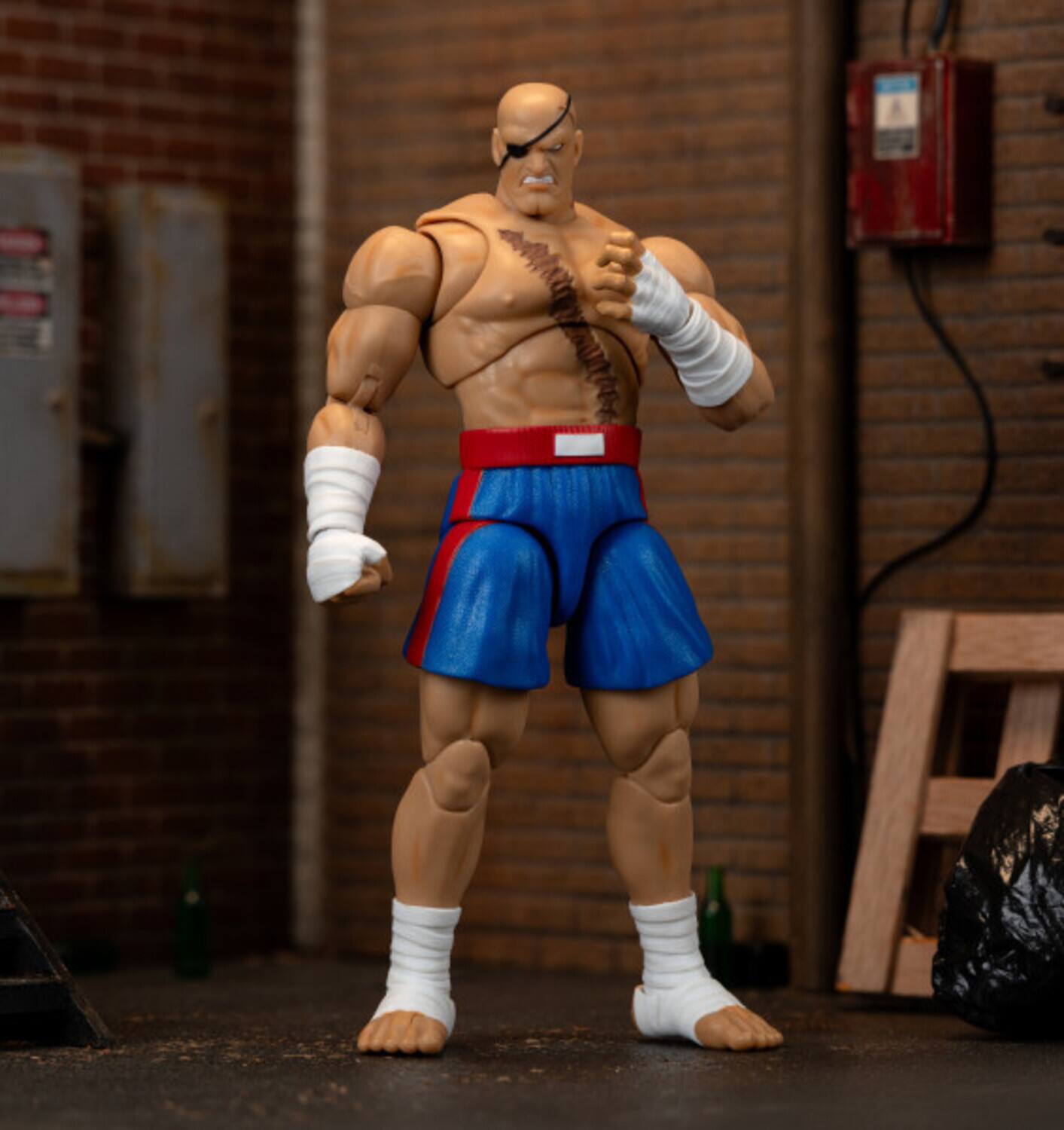 Alt View 4. Jada Toys - Jada Toys - Street Fighter II - Sagat Deluxe 1:12 Scale Action Figure   - COLLECTIBLES - Multicolor.