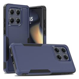 UUCOVER - Shockproof Case for Motorola Edge (2025) Hybrid Dual Layer TPU + PC Protective Anti-Slip Rugged Back Cover - Darkblue