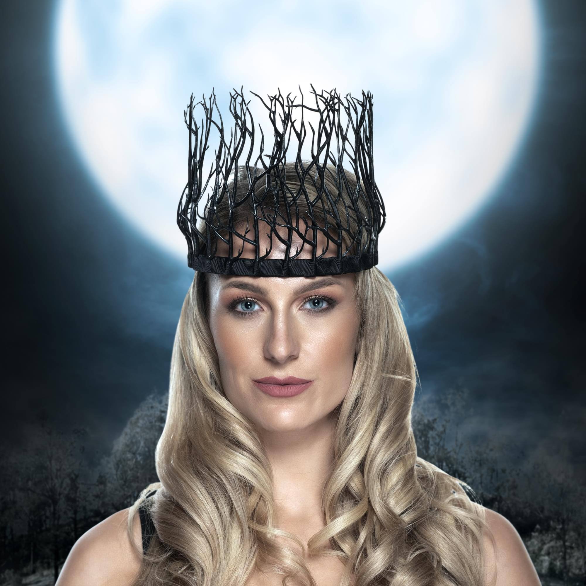 Alt View 10. Underwraps - Evil Witch Branch Crown Adult Costume Accessory - Brown.