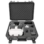 CASEMATIX - Hard Shell Custom Travel Case for Meta Quest 3S, 3 and 2 VR Headsets - Black