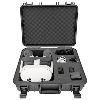 CASEMATIX Hard Shell Custom Travel Case for Meta Quest 3S, 3 and 2 CASEMATIX Hard Shell Custom Travel Case for Meta Quest 3S, 3 and 2