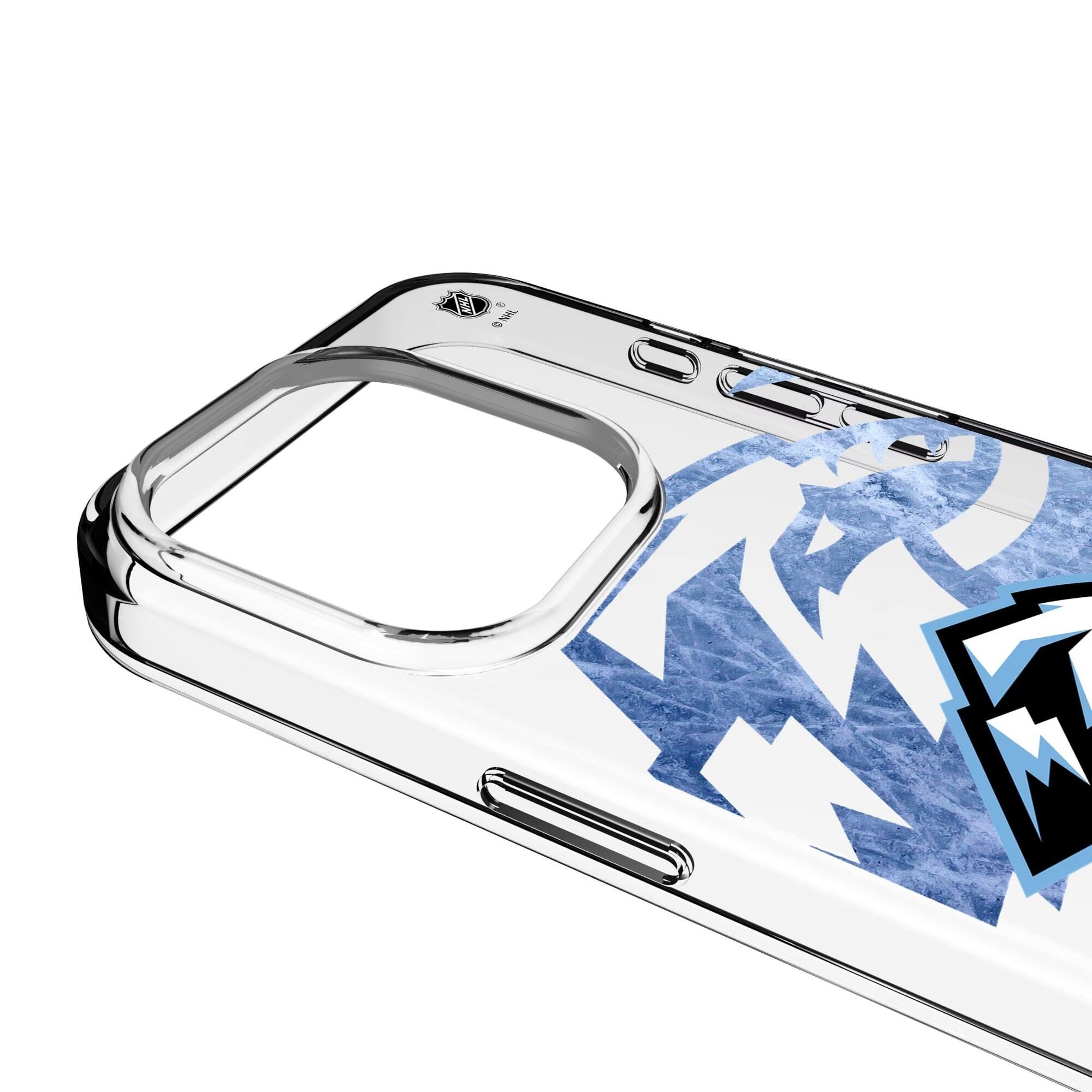 Alt View 2. Keyscaper - Utah Mammoth Ice Tilt iPhone Clear Case - 15 Pro - Multicolor.