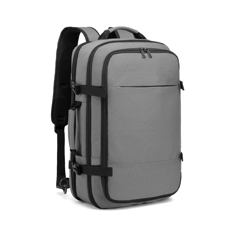 Beauty Hub Ecommerce - EXPANDABLE QUEST BACKPACK WITH CHARGING PORT - Gray