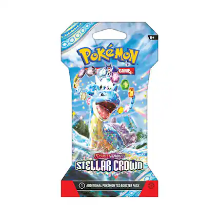 6+ Pokémon™ Game
Scarlet & Violet Stellar Crown
1 Additional Pokémon TCG Booster Pack