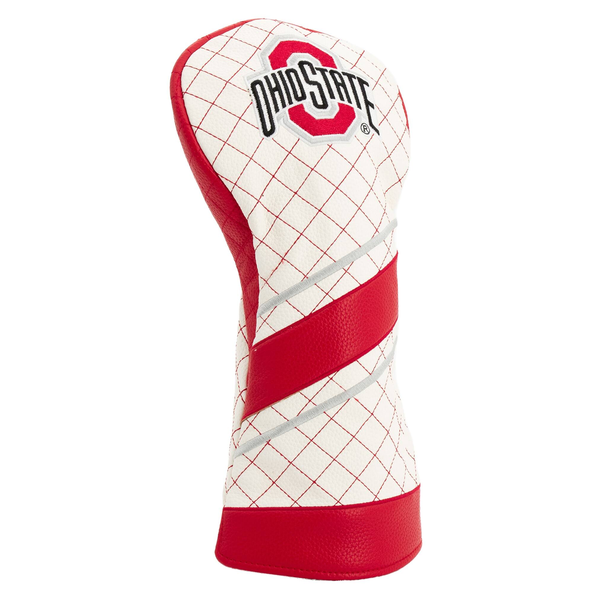Alt View 2. Team Golf - Ohio State Buckeyes Striped Quilted Driver Headcover - Multicolor.