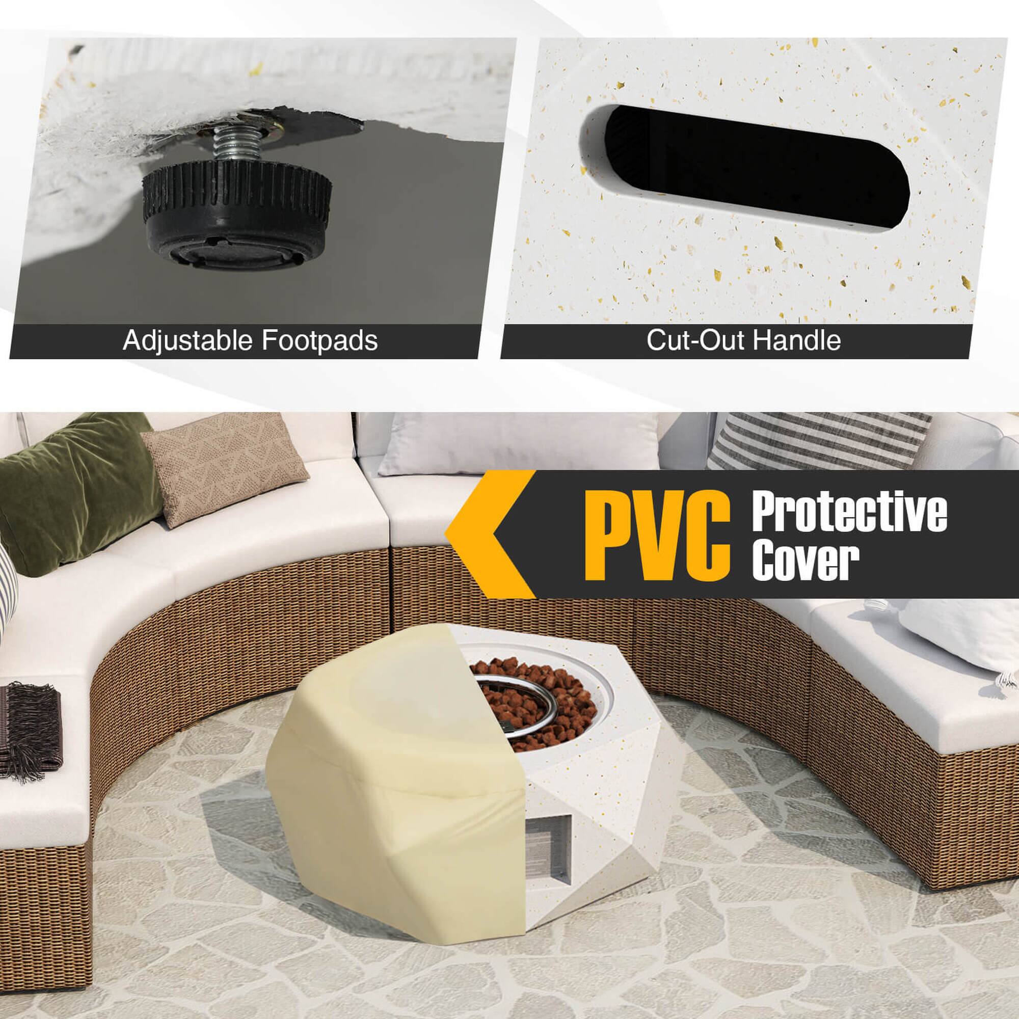 Adjustable Footpads  
Cut-Out Handle  
PVC Protective Cover