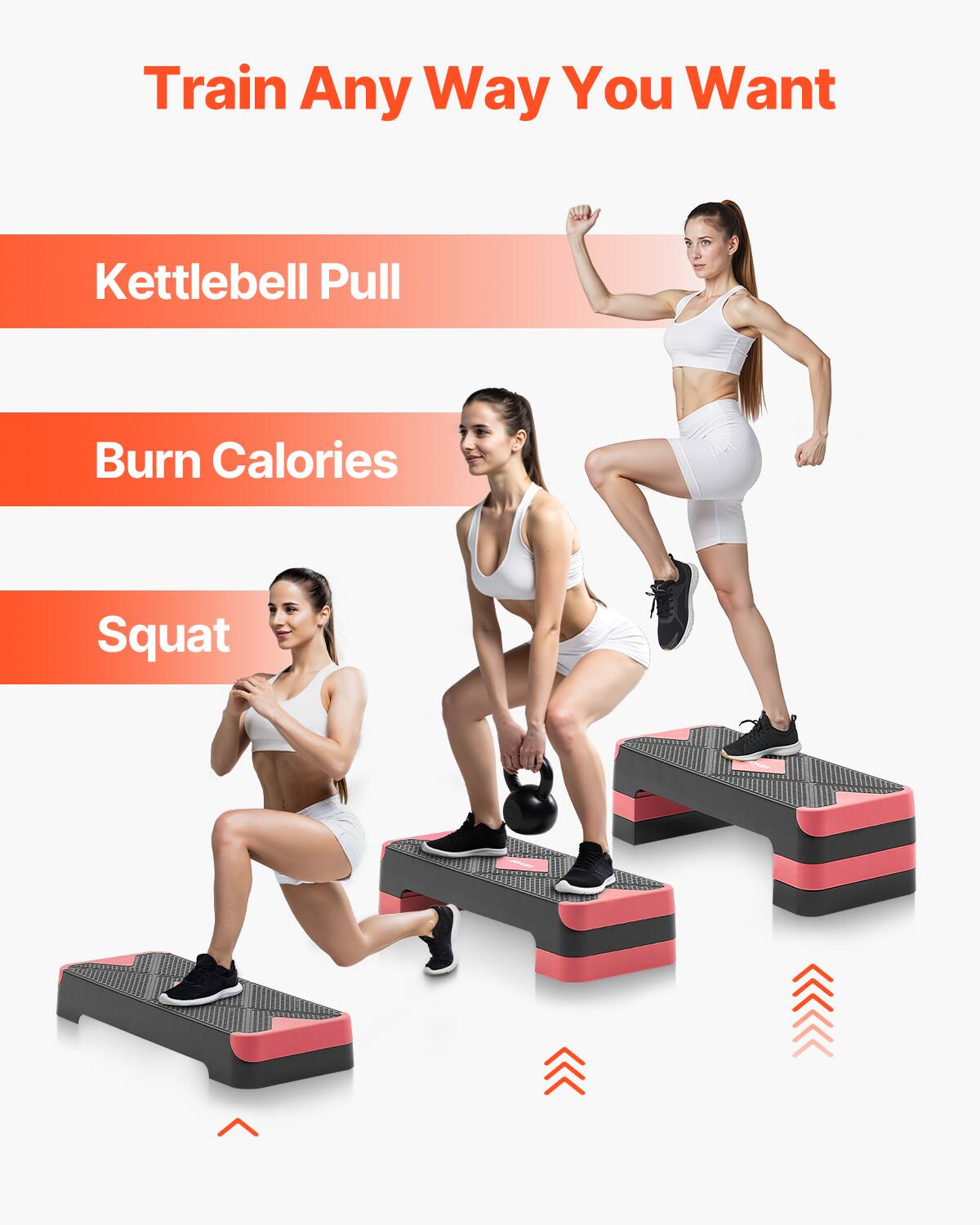 Train Any Way You Want

- Kettlebell Pull
- Burn Calories
- Squat