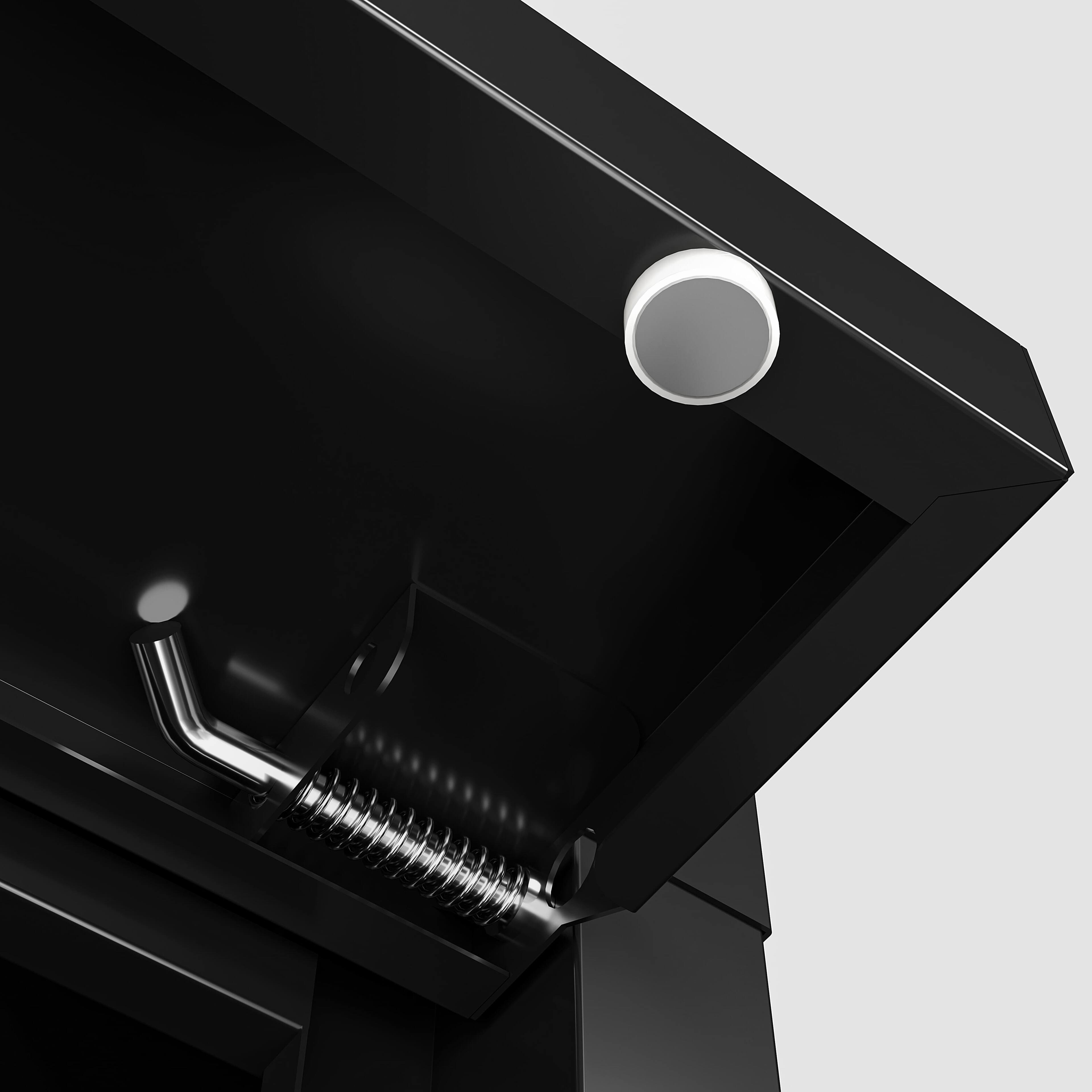 Alt View 6. Lycvki - Outdoor Parcel Drop Box with Mechanical Lock Floor Standing Courier Locker.