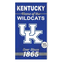 Jardine - Kentucky Wildcats 11'' x 20'' Home Of The Sign - Blue