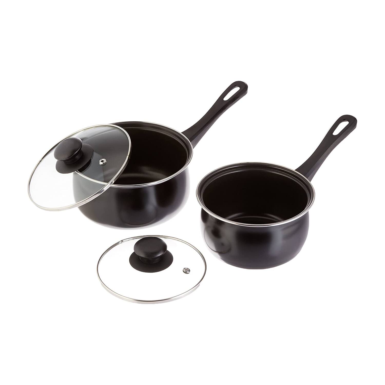 Alt View 10. Gibson - Gibson Home Chef Du Jour 7 Piece Carbon Steel Nonstick Cookware Set in Black - Black.