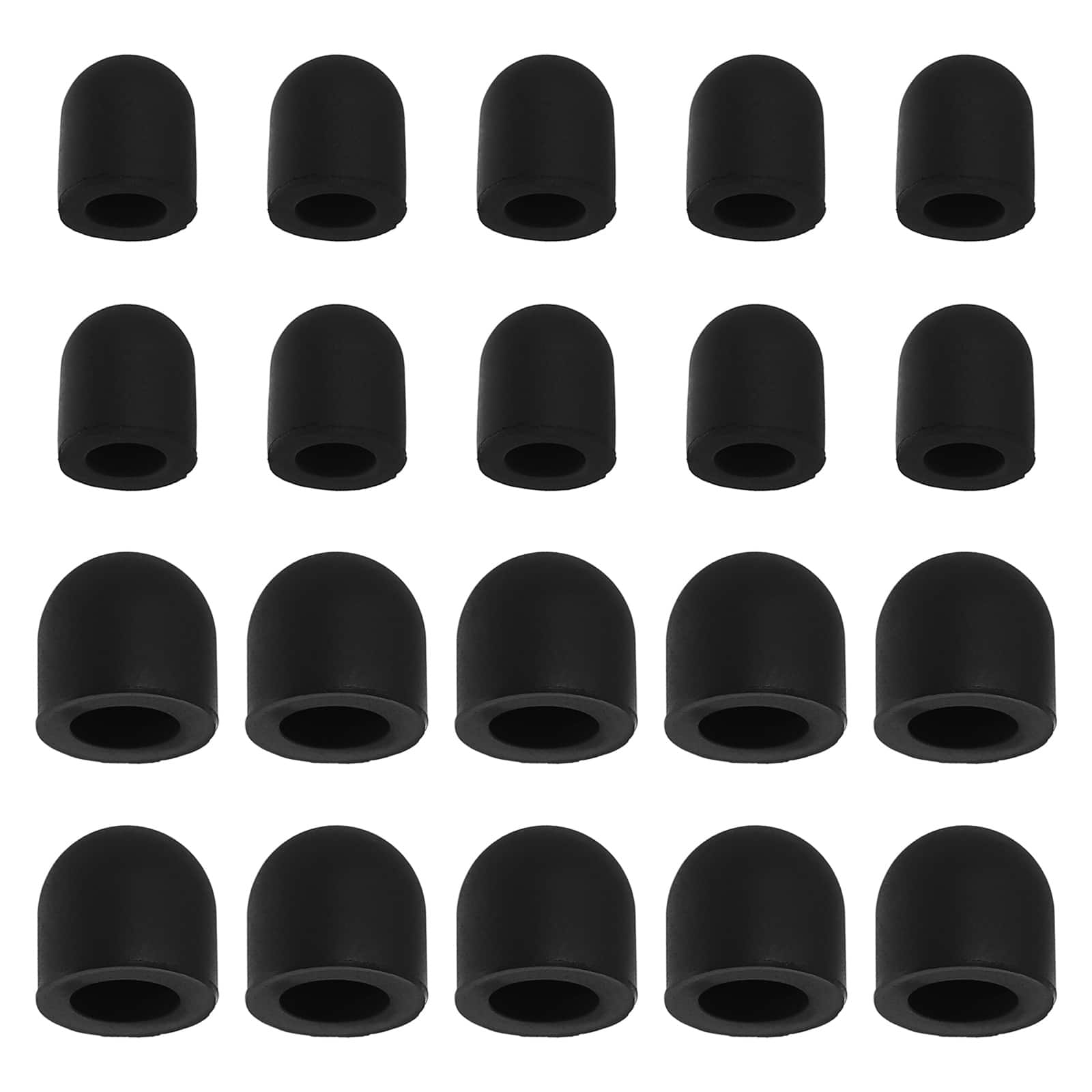 Unique Bargains - 40pcs 5/7mm Rubber Tips for Capacitive Stylus Pen for Tablets Phones E-readers - Black