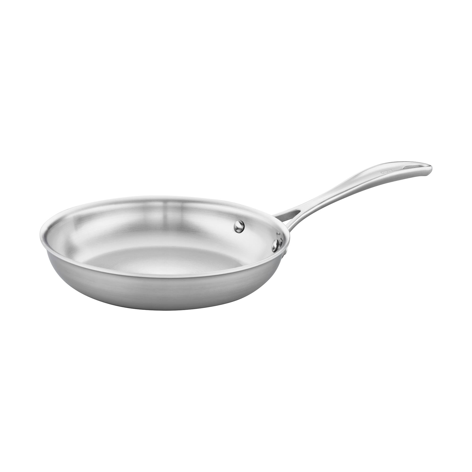 Front. ZWILLING - ZWILLING Spirit 3-ply 8-inch Stainless Steel Fry Pan - Stainless Steel.