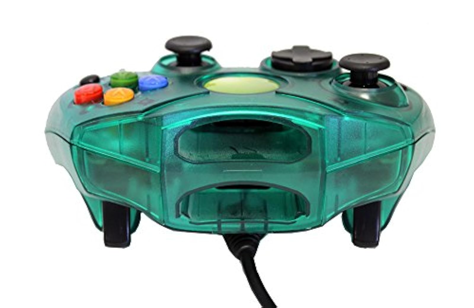 Alt View 2. Mars Devices - Replacement Controller for XBox Original - Green Transparent - Green.