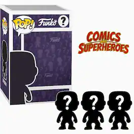 Set of 3 Surprise Mystery Comics & Superheroes Funko Pop! Randomly Selected - Black