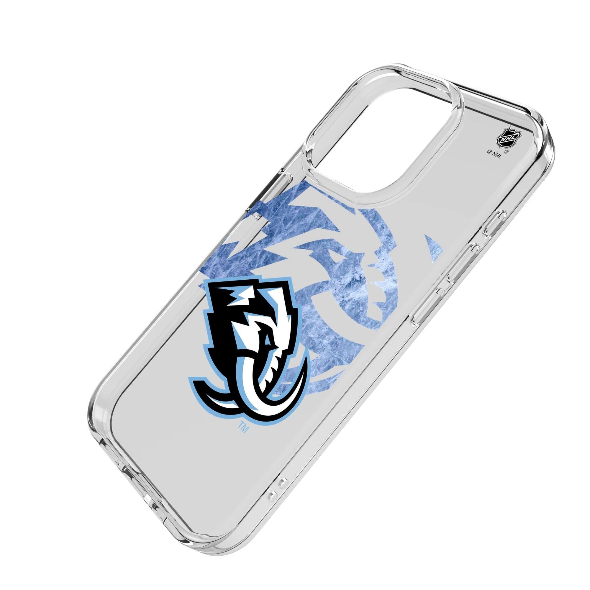 Alt View 1. Keyscaper - Utah Mammoth Ice Tilt iPhone Clear Case - 15 Pro - Multicolor.