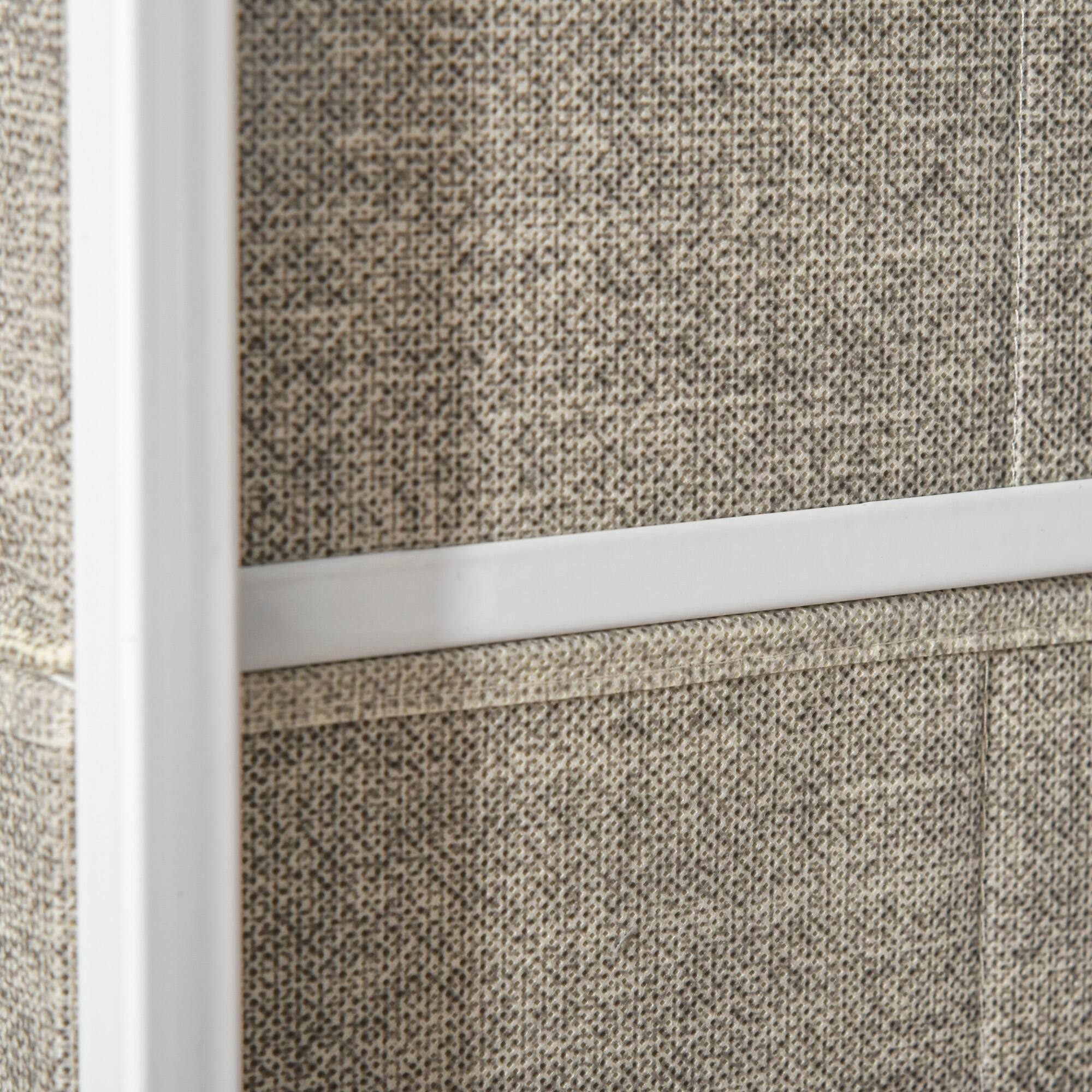 Alt View 7. Homcom - 7-Drawer Dresser Storage Tower Cabinet Organizer Unit, Easy Pull Fabric Bins with Metal Frame for Bedroom - Light Gray.