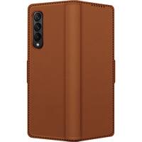SaharaCase - Folio Wallet Case for Samsung Galaxy Z Fold4 - Brown - Front_Zoom
