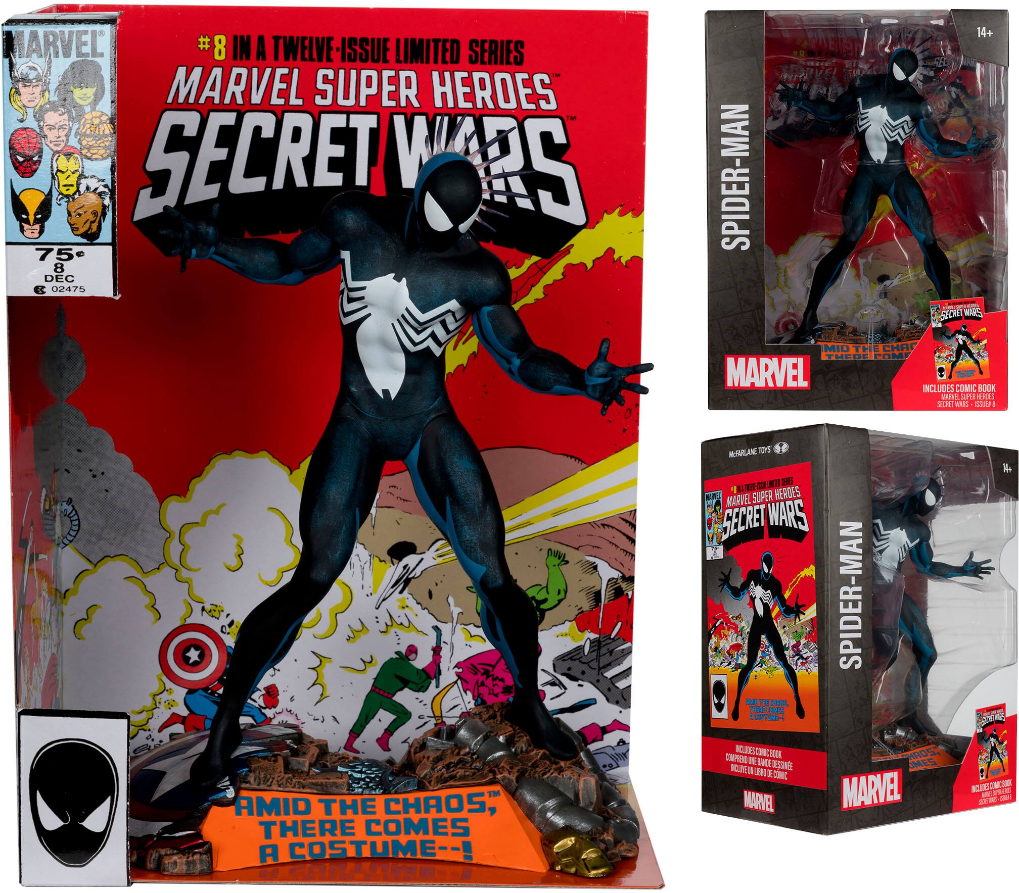 HARVEL #8 IN A TWELVE-ISSUE LIMITED SERIES MARVEL SUPER HEROES SECRET WARS 75 8 DEC 02475 SPIDER-MAN 14+ s - SECRET WARS - AMID THE CHAOS, THERE COMES A COSTUME--! CORARIE-I RARARE TOYS - IMAGES OF MARVEL SUPER HEROES SECRET WARS SPIDER-MAN KU0 K CONC COPENO BK 32 PAGES OF MARVEL COMIC BOOK ART - INCLUDES COMIC BOOK AND TOY - RARARE TOYS - IMAGES OF MARVEL SUPER HEROES SECRET WARS SPIDER-MAN KU0 K CONC COPENO BK 32 PAGES OF MARVEL COMIC BOOK ART - INCLUDES COMIC BOOK AND TOY - RARARE TOYS - IMAGES OF MARVEL SUPER HEROES SECRET WARS SPIDER-MAN KU0 K CONC COPENO BK 32 PAGES OF MARVEL COMIC BOOK ART - INCLUDES COMIC BOOK AND TOY - RARARE TOYS - IMAGES OF MARVEL SUPER HEROES SECRET WARS SPIDER-MAN KU0 K CONC COPENO BK 32 PAGES OF MARVEL COMIC BOOK ART - INCLUDES COMIC BOOK AND TOY - RARARE TOYS - IMAGES OF MARVEL SUPER HEROES SECRET WARS SPIDER-MAN KU0 K CONC COPENO BK 32 PAGES OF MARVEL COMIC BOOK ART - INCLUDES COMIC BOOK AND TOY - RARARE TOYS - IMAGES OF MARVEL SUPER HEROES SECRET WARS SPIDER-MAN KU0 K CONC COPENO BK