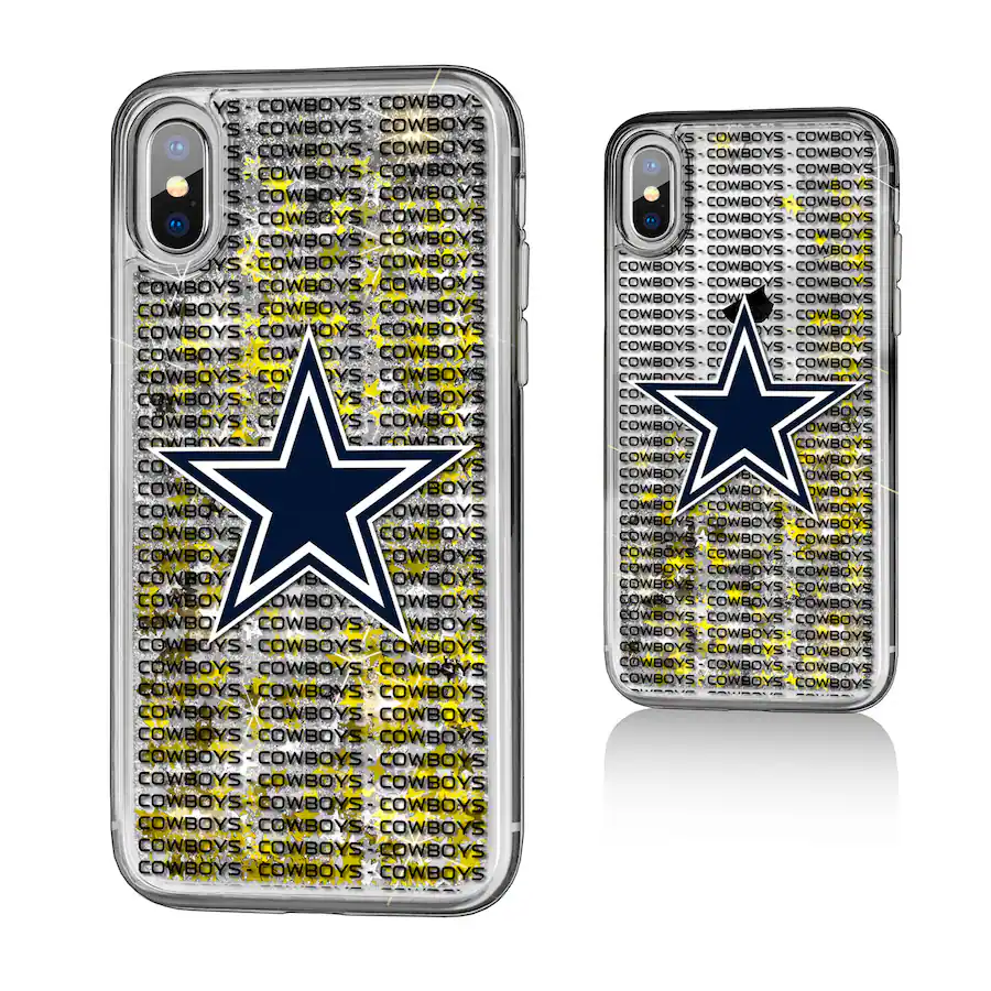 Keyscaper NFL Dallas Cowboys iPhone Text Backdrop Design Glitter Case ...