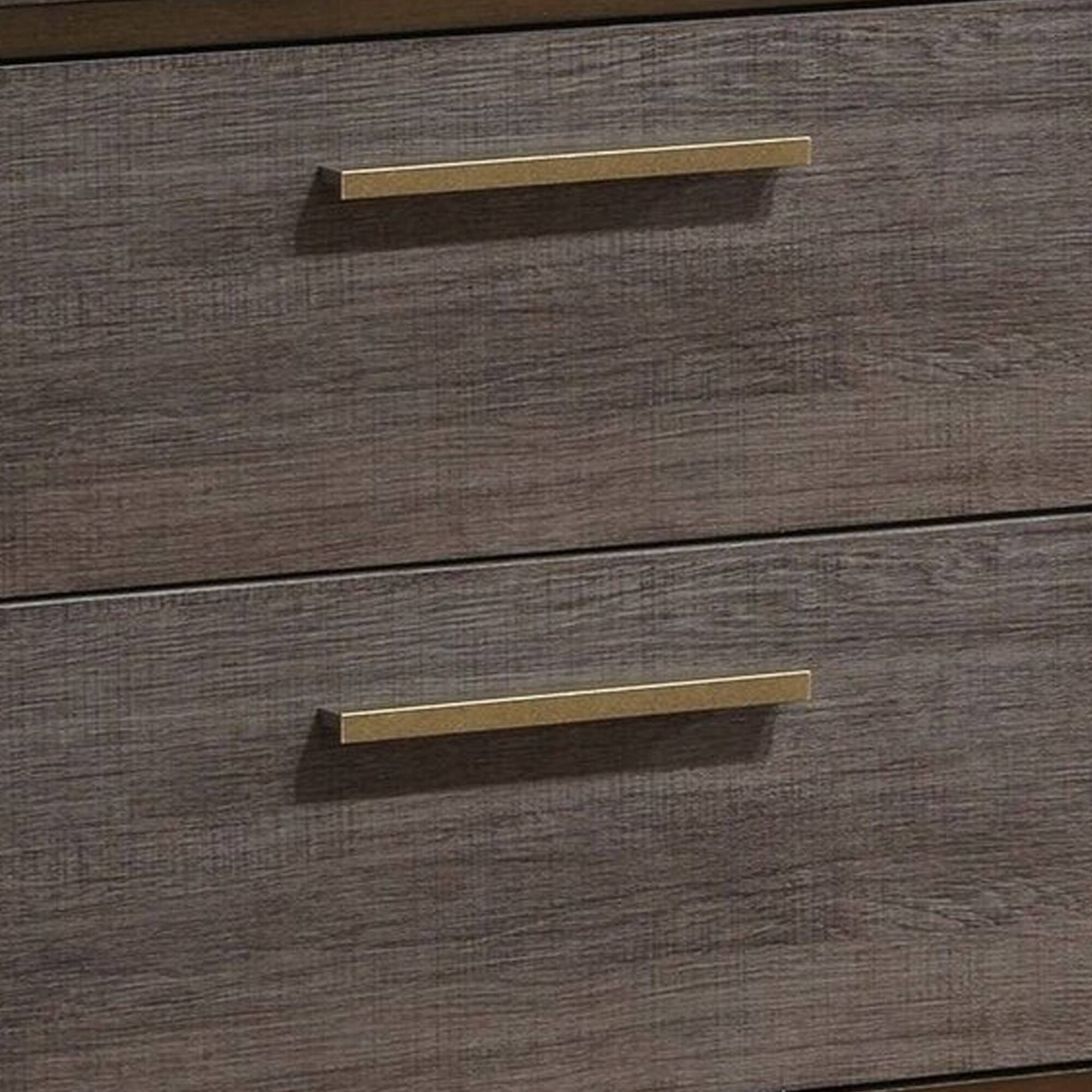 Alt View 2. Manhattan Lane - Manvel Contemporary Style Night Stand - Antique Gray.