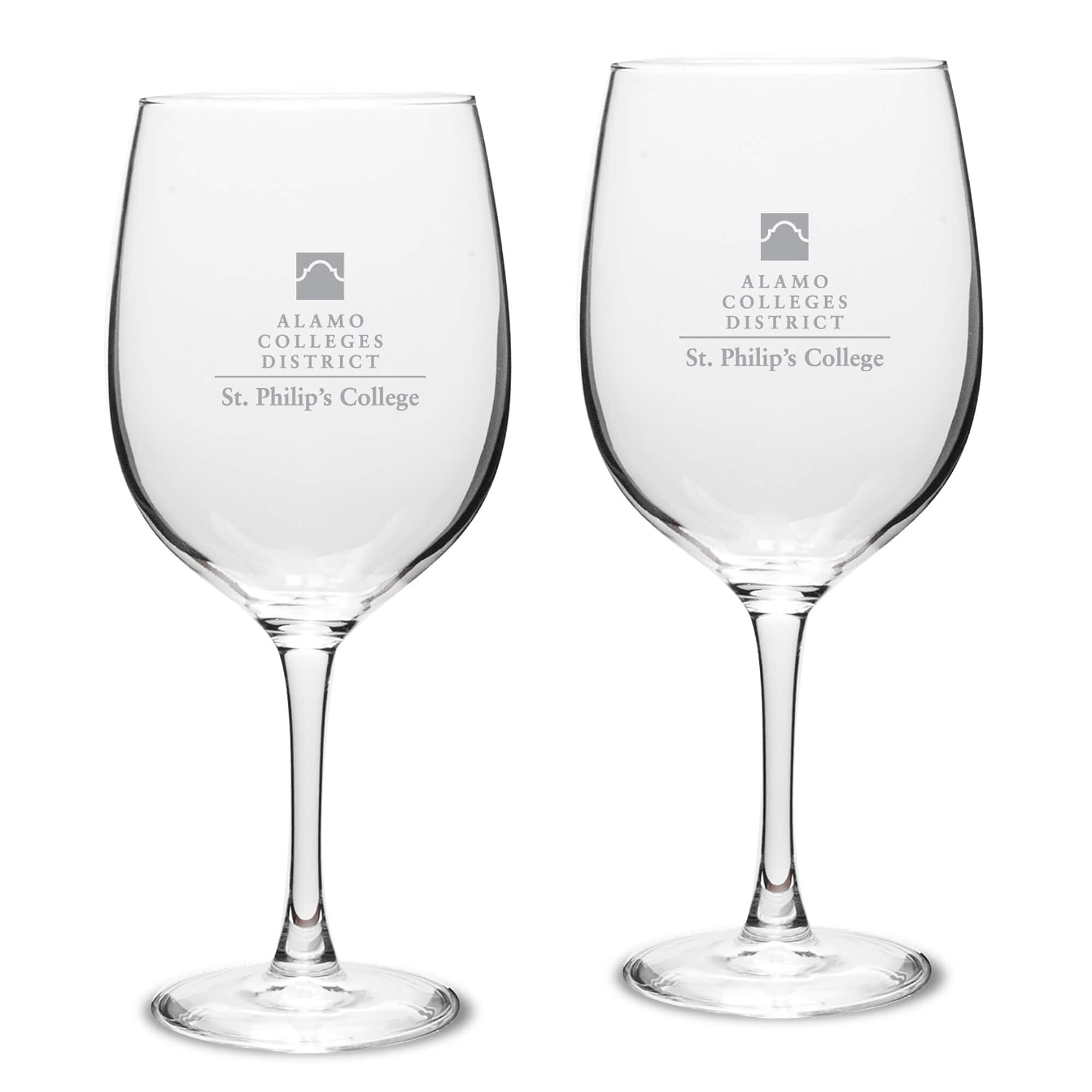 Jardine - SPC Tigers 19oz. Two-Piece Traditional Red Wine Glass Set - Multicolor