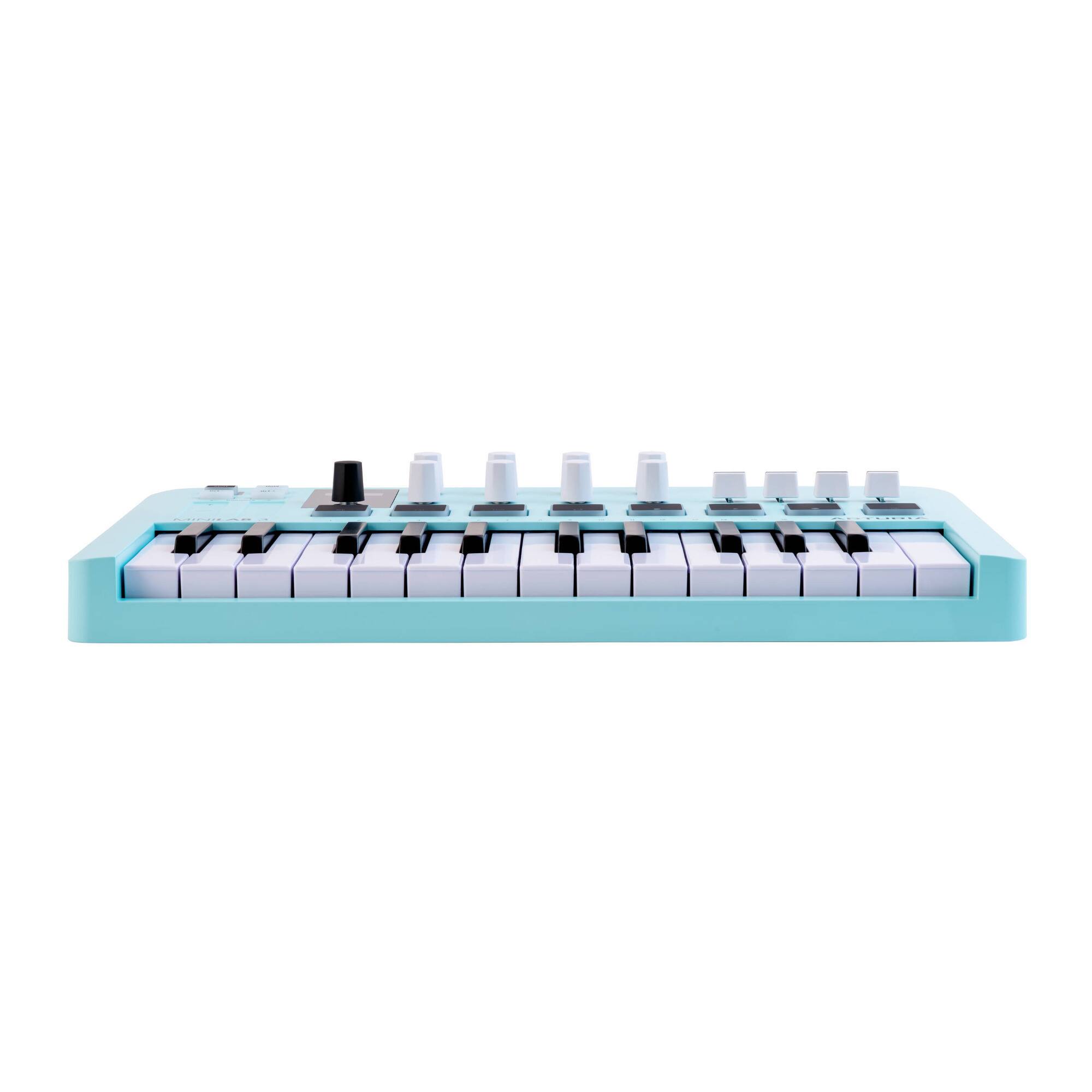 Angle. Arturia - Arturia MiniLab 3 Compact MIDI Keyboard Controller (Special Edition. Aquamarine).