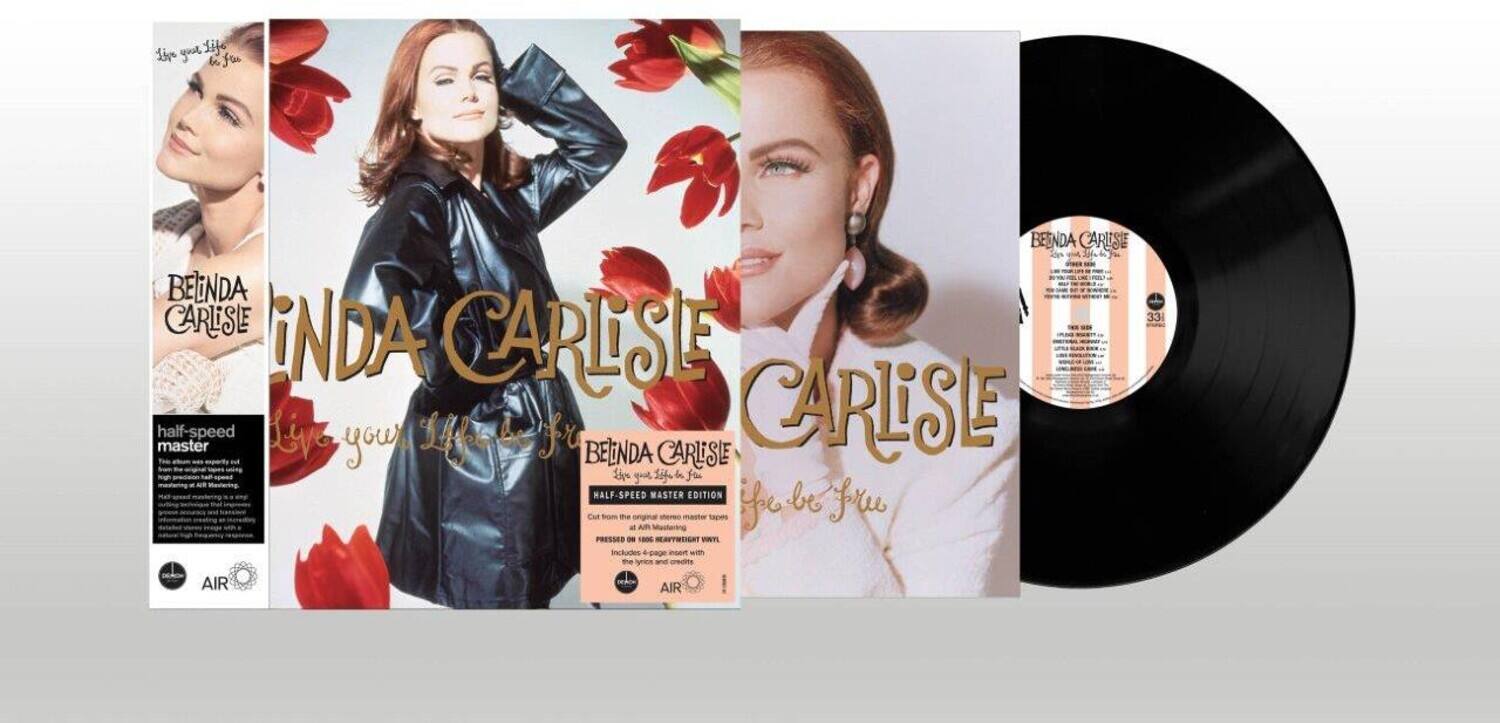 BELINDA CARLISLE  
Live to Love  
HALF-SPEED MASTER EDITION  

half-speed master  
The half-speed master is a unique process that involves cutting the master tape at half the normal speed, resulting in a more detailed and dynamic sound. This edition includes a 12" half-speed master vinyl, pressed on 180g black vinyl, and a 7" half-speed master vinyl, pressed on 180g black vinyl.  

Includes with the new AIR AIR  

BELINDA CARLISLE  
Live to Love  

HALF-SPEED MASTER EDITION  

Includes a 12" half-speed master vinyl, pressed on 180g black vinyl, and a 7" half-speed master vinyl, pressed on 180g black vinyl.  

AIR AIR