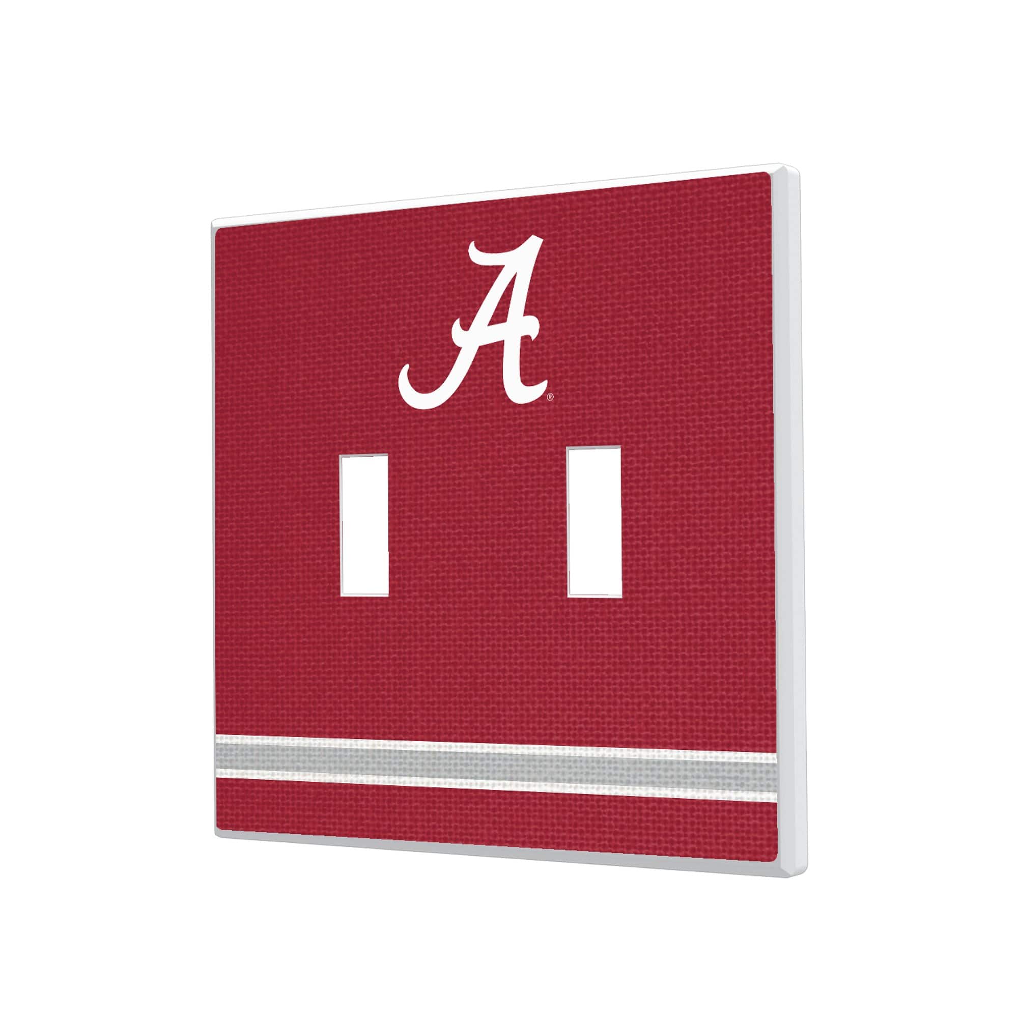 Keyscaper - Alabama Crimson Tide Stripe Design Double Toggle Lightswitch Plate - Multicolor price history on PriceWatchPro