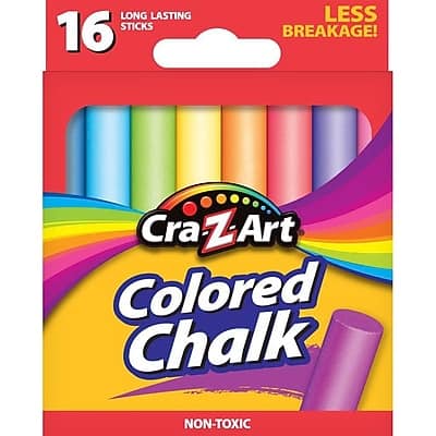 Cra-Z-Art - Colored Chalk, Colors, 16/Box (10801-48) - Assorted price history on PriceWatchPro