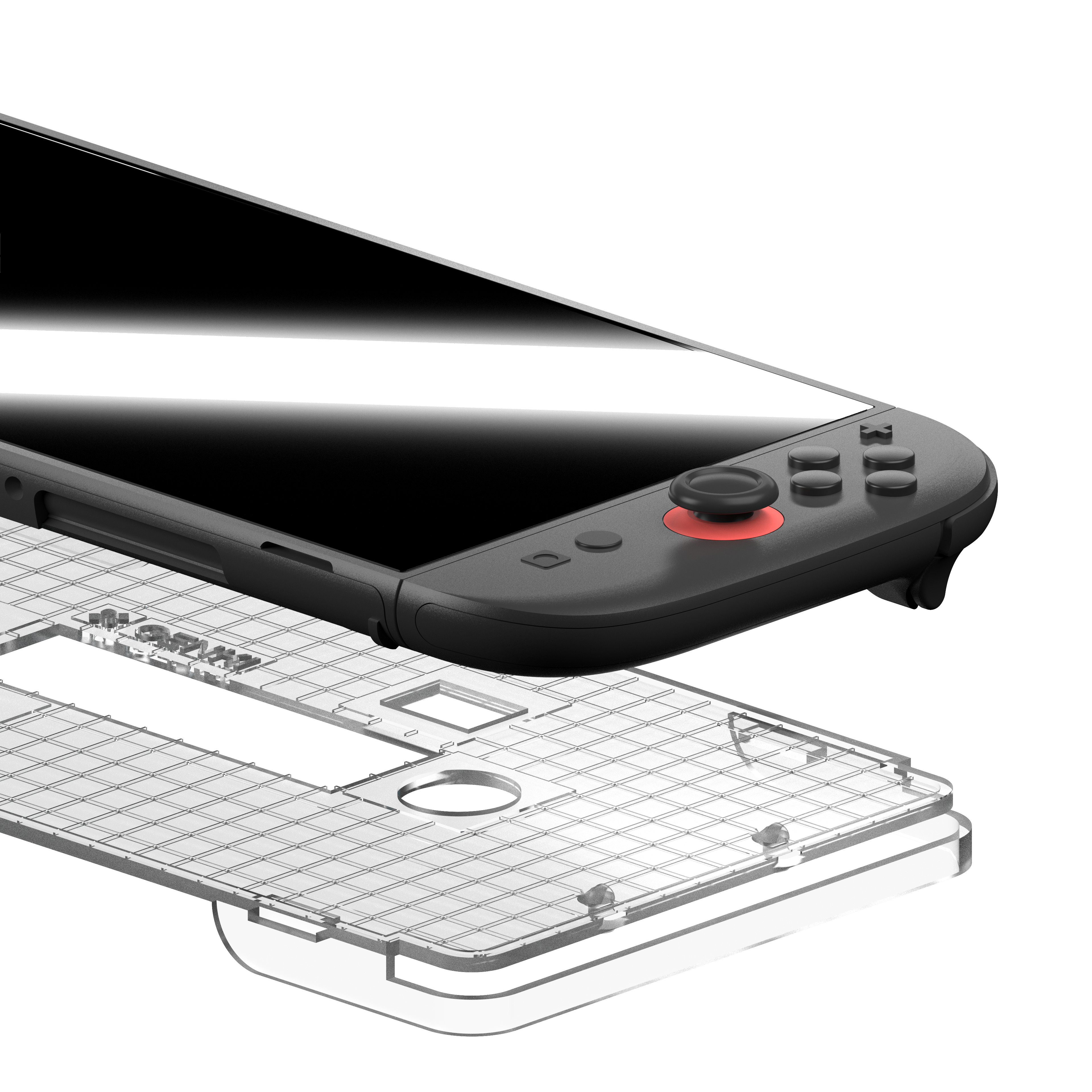 Angle. Genki - Aegis Shield Screen Protector with Applicator for the Nintendo Switch 2.