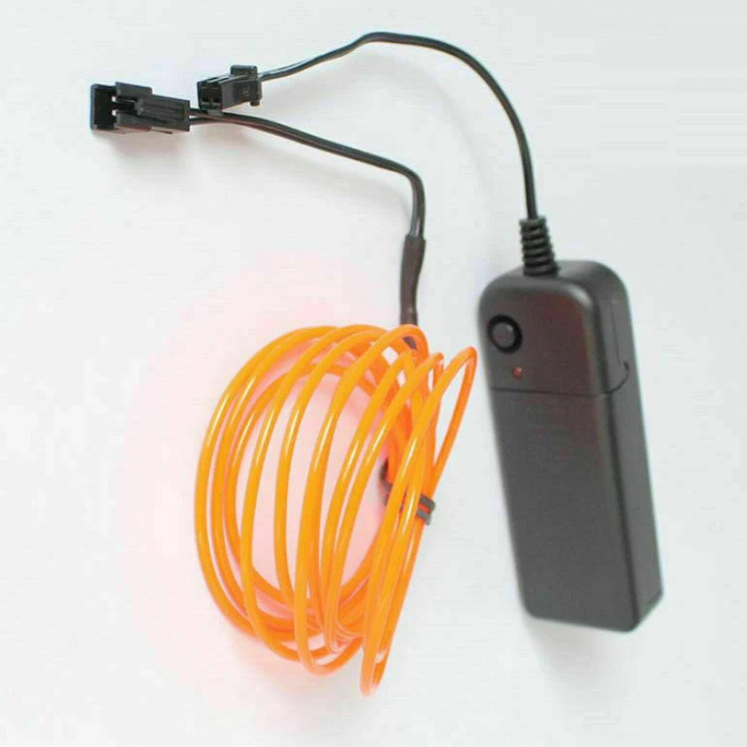 Angle. Home Collection - 13.12Ft Battery Powered Neon LED EL Wire String Light Orange - Orange.