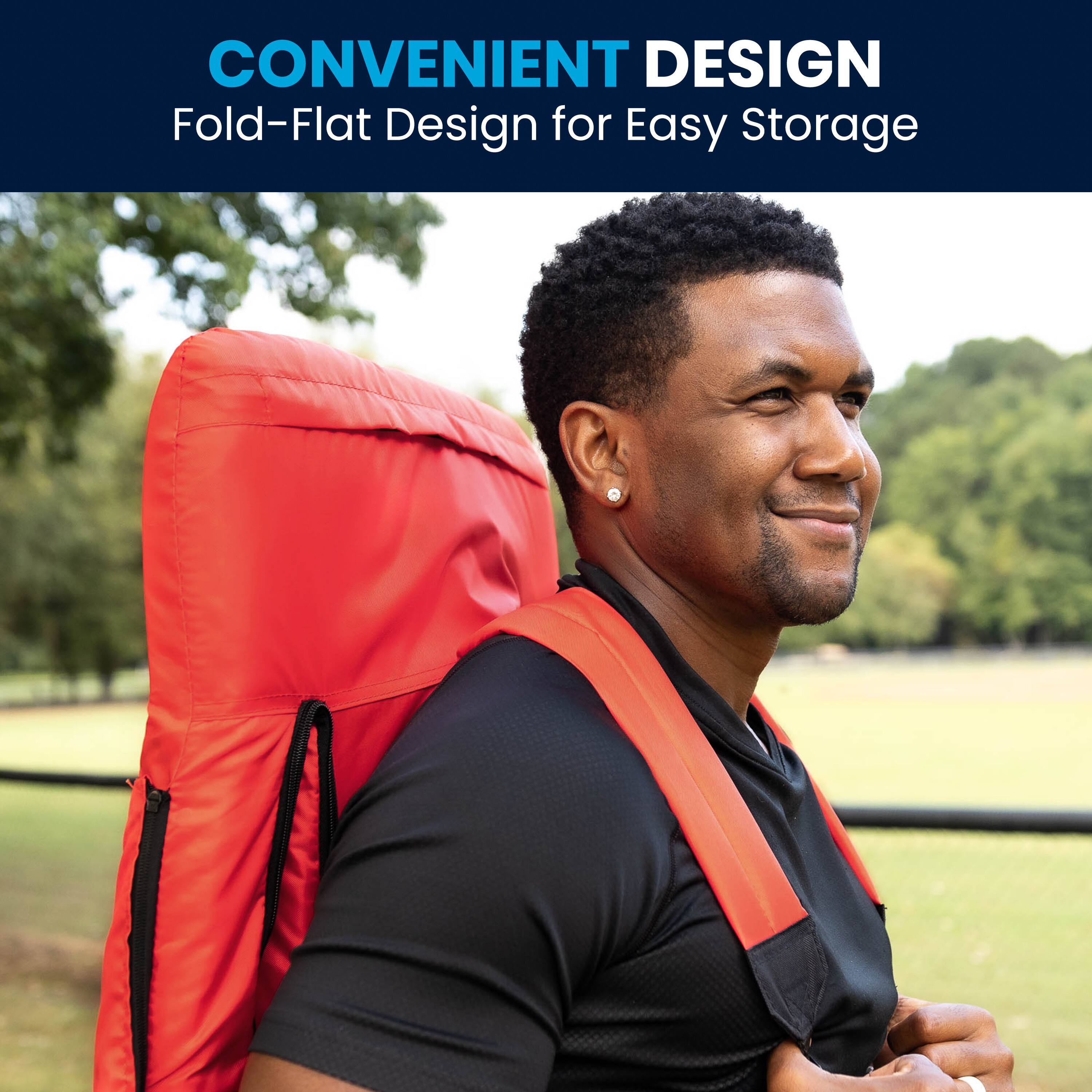 CONVENIENT DESIGN  
Fold-Flat Design for Easy Storage