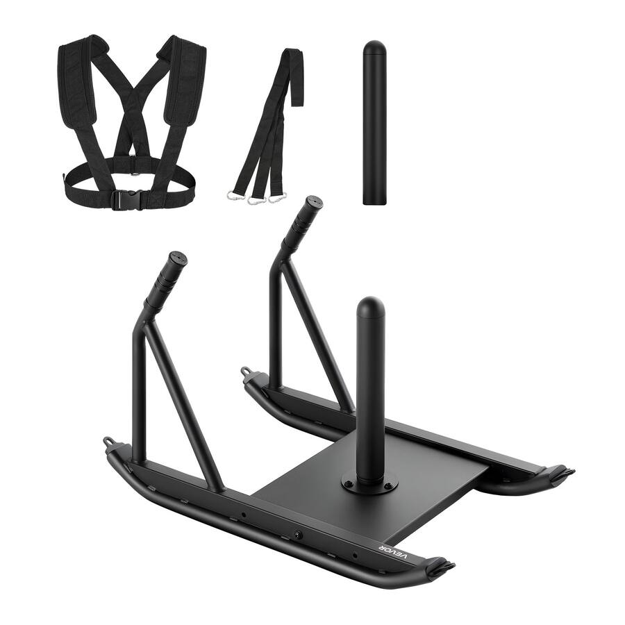 Front. VEVOR Weight Sled, Steel Power Sled, Fitness Strength Training